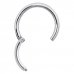 Steel Basicline® - Scharnier/ Hinged Smooth Segment Ring  1,0 mm